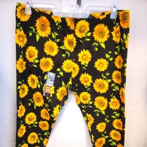 No Boundaries Ankle Sunflower Leggings - Juniors XXXL (21)